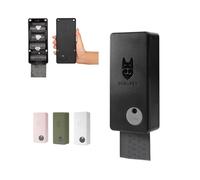 SVD.PET Dog Poop Bag Dispenser with 60 Bags, Wall Mount Waste Bag dispenser, Holds 4 Rolls of Waste Bags, Indoor/Outdoor Wall mount or Place on Table(Black, Dispenser + Bags)