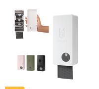 SVD.PET Dog Poop Bag Dispenser with 60 Bags, Wall Mount Waste Bag dispenser, Holds 4 Rolls of Waste Bags, Indoor/Outdoor Wall mount or Place on Table(White, Dispenser + Bags)