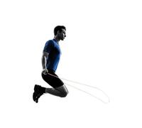 SVELTUS Adjustable Skipping Rope (Black/ Orange)