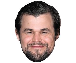 Sven Magnus Carlsen (Beard) Celebrity Mask, Flat Card Face, Fancy Dress Mask