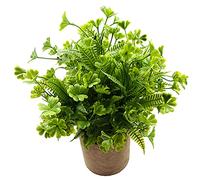 Svenee Fake Four Leaf Clover Plants for Bathroom Home Office Desk Decor, Small Artificial Faux Greenery for Farmhouse Decorations (1)