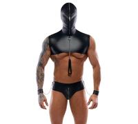 Svenjoyment Male Bondage Wear Set With Restraints Black