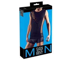 Svenjoyment - Men's Lace-Up Top (Black) - M