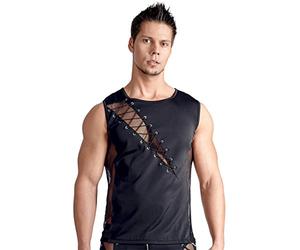 Svenjoyment Men's Men's Shirt with Front Fishnet and Lacing 21605791701 Men´s Shirt S