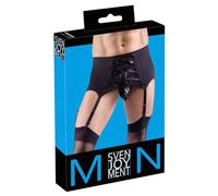 Svenjoyment Men's Suspender Belt Black L