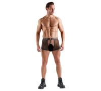 Svenjoyment - open fishnet men’s briefs with penis ring (black) - L