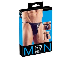 Svenjoyment Underwear 3 Pieces Wet Look Thong Set 80 g, 21114971151 Black