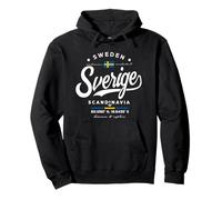 Sverige Scandinavia Midsommar Swedish Flag Sweden Pullover Hoodie