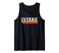 Sverige - Sweden Retro Graphic Tank Top