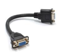 SVGA VGA 15 Pin Monitor Female Panel Mount Faceplate Stub 0.14m 14cm