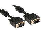SVGA/VGA Monitor Cable MALE TO MALE Lead TRIPLE SHIELDED 15pin FULLY WIRED Different Lengths Short of Long 0.5m / 1m / 2m / 3m / 5m / 10m / 15m / 20m / 25m / 30m / 40m / 50m - By Guilty Gadgets