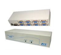 SVGA VGA Monitor Video Splitter 8 way Powered High Res 300MHz