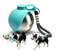 SVHCCBAR 2 in 1 Portable Dog Water Bottle with Foldable Bowl 10oz Blue