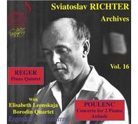 Sviatoslav Richter Archives Vol. 16: Poulenc, Reger, Live performances