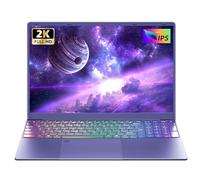 Svikou 16" Purple Laptop Computer - in tel N95 Processor, 1TB NVMe SSD 12GB LPDDR5 RAM, 2K FHD IPS Display, Color Backlit Keyboard, Fingerprint, Win 11 Pro, Lightweight for Study Work & Play