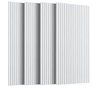 SVILINEK Soundproofing Panels Acoustic Panels 45.67"x22.83" Self-Adhesive 3D Sound Absorbing Wall Panels,for Sound Absorbing, Soundproof Panels for Living Room (White, 4-Pack (29sq.ft.))