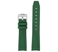 Svincoter 20mm Men Women Arc Curved End TPU Rubber Diving Watchband fit for Rolex/Omega X Swatch Joint MoonSwatch(Light purple)
