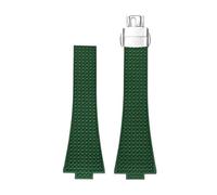 Svincoter Fluoro Rubber Strap fit for Tissot PRX Series 35mm 40mm Butterfly Buckle Quick Release FKM Replace Watch Band for Men Women 11/12mm(Green,12mm)