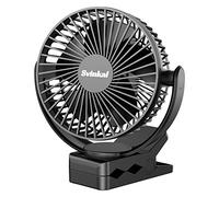 Svinkal USB Portable Fan, 5000mAh Charging Portable Battery Clip on Fans, 6Inch Quiet USB Personal Desk Fan, 3 Speeds, 720° angle adjustment, Small Stroller Fan for home office dormitory.