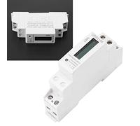 SVKMuuiYG Digital LCD Single Phase Din Rail Electric Meter 5 32A Electronic KWh Meter for Indoor Fixed Installation with 35mm DIN Standard Guide Rail