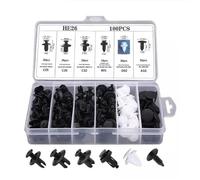 SVKVBNLNGK 10/20/50Pcs Car Bumper Fender 8mm Hole Plastic Rivets Fastener Screw Car Door Trim Panel Retainer Fastener Clips Car Accessories Automobile plastic buckle(100pcs with box)