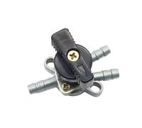 SVKVBNLNGK 3 Way Fuel Tank Tap Fuel Cock Easy to Install 1 in and 2 Out Solid Oil Switch Motorcycle fuel valve
