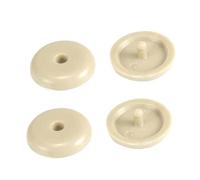 SVKVBNLNGK Car Styling Safety Seat Belts Limiter Button Clips Fit For Mazda 3 6 CX-5 CX5 CX3 CX4 For Audi Renault Duster Clio Trafic Megane 2 3 Automobile plastic buckle(2 set beige)