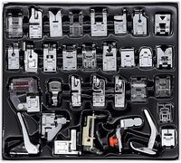 SVNR 32Pcs Sewing Machine Presser Feet Set Walking Foot for Sewing Machine-Fits Brother, Babylock, Singer, Janome, Elna, Toyota, New Home, Simplicity, Kenmore, and White Low Shank Sewing Machines