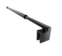 SVNR 70-120 cm Shower Screen Bracket, Stabilising Bar Shower for Glass Thickness 6-10 mm, Stainless Steel Grab Bar, Stabiliser for Shower Screens and Walk-in Showers, Matte Black, Round Shape