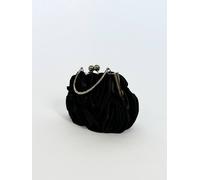 Svnx 3D Rose Clutch Bag In Black Black