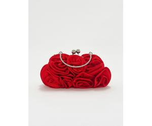 SVNX 3D Rose Clutch Bag in Red - One Size - Red