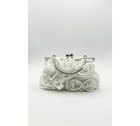 SVNX 3D Rose Clutch Bag in White - One Size - White