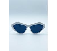 Svnx Angular Sunglasses In White White One Size