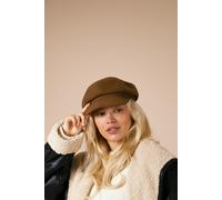 SVNX Baker Boy Hat In Brown - One Size - Brown