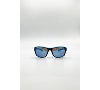 Svnx Basic Outdoor Sports Racer Sunglasses In Blue With Case Blue