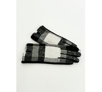 SVNX Black And White Checked Print Gloves - Black and White - One Size