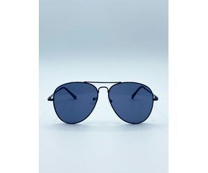 SVNX Black Aviator with Black Lenses - Black - One Size