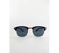 Svnx Black Clubmaster Sunglasses With Black Lenses Black One Size