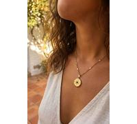 Svnx Black Evil Eye Pendant Necklace In Gold Gold One Size