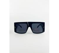 Svnx Black Oversized Square Sunglasses With Black Lenses Black
