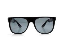 Svnx Black Wayfarer Flat Top Sunglasses With Black Lense Black