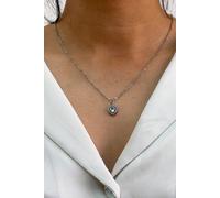 SVNX Blue Crystal Heart Pendant Necklace in Silver - Gift Boxed - One Size