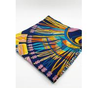 Svnx Blue Multi Print Scarf Blue