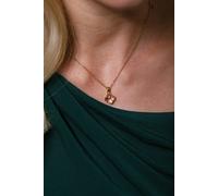 SVNX Blush Clover Crystal Pendant Necklace - Gift Boxed - One Size