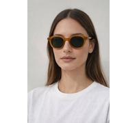 Svnx Bold Preppy Sunglasses In Brown Brown