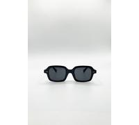 Svnx Bold Square Sunglasses In Black Black