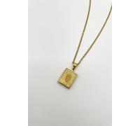 Svnx Booklet Locket Pendant Necklace In Gold Gold