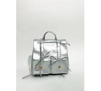Svnx Bow Backpack In Silver Silver One Size