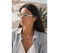 Svnx Bow Side Detail Sunglasses - Removeable Bow In Nude Nude