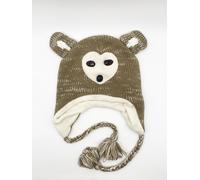 SVNX Brown Beanie Hat with Animal Ears SVNX Brown One Size